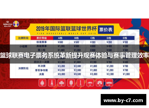 篮球联赛电子票务系统革新提升观赛体验与赛事管理效率